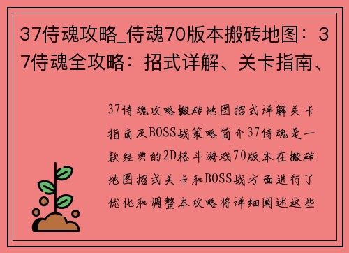 37侍魂攻略_侍魂70版本搬砖地图：37侍魂全攻略：招式详解、关卡指南、BOSS战策略